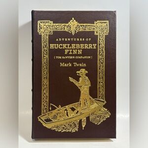 Adventures of Huckleberry Fin by Mark Twain Leather Bound Easton Press 1994 Book